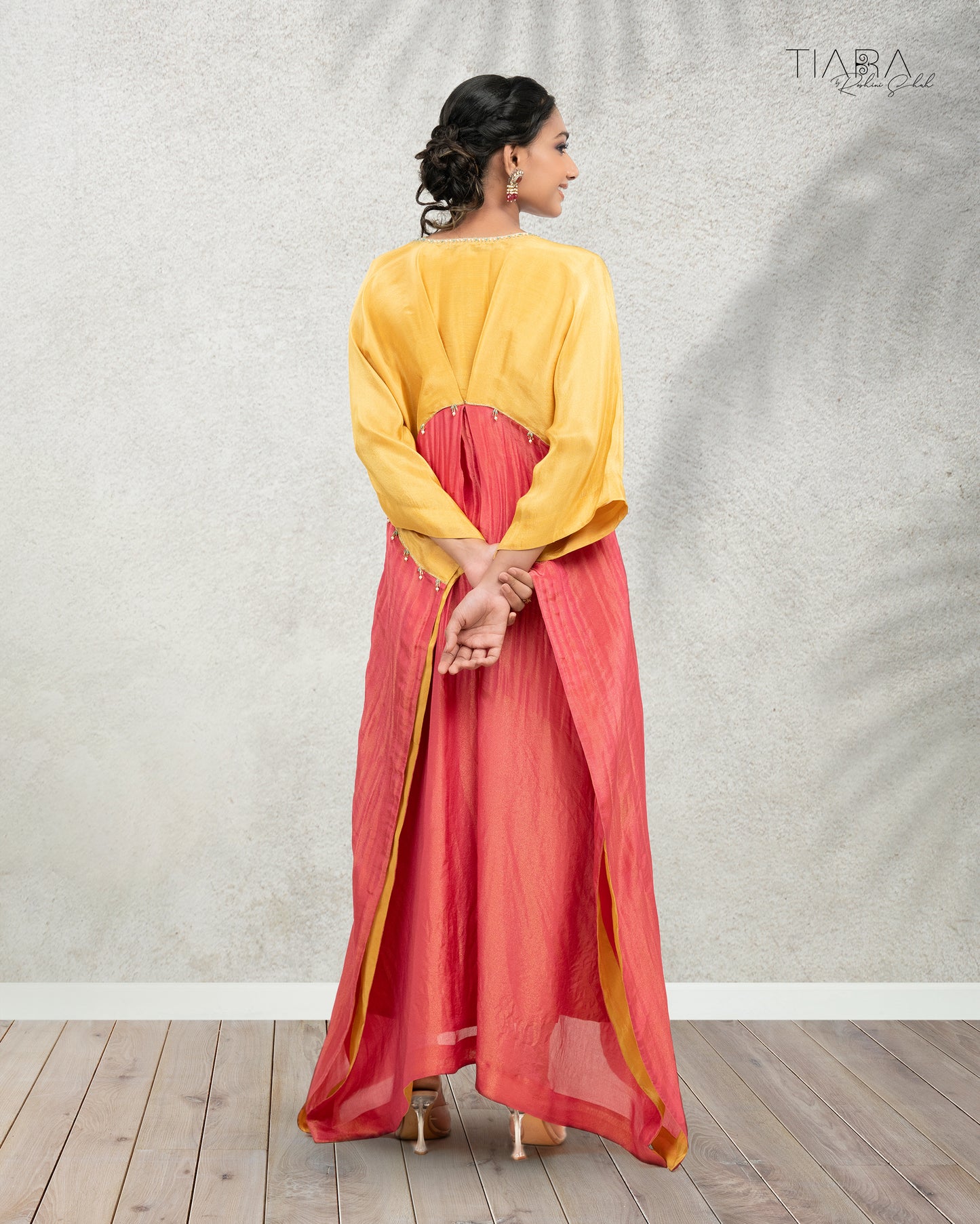 Kaari - Kaftan (Yellow & Red)
