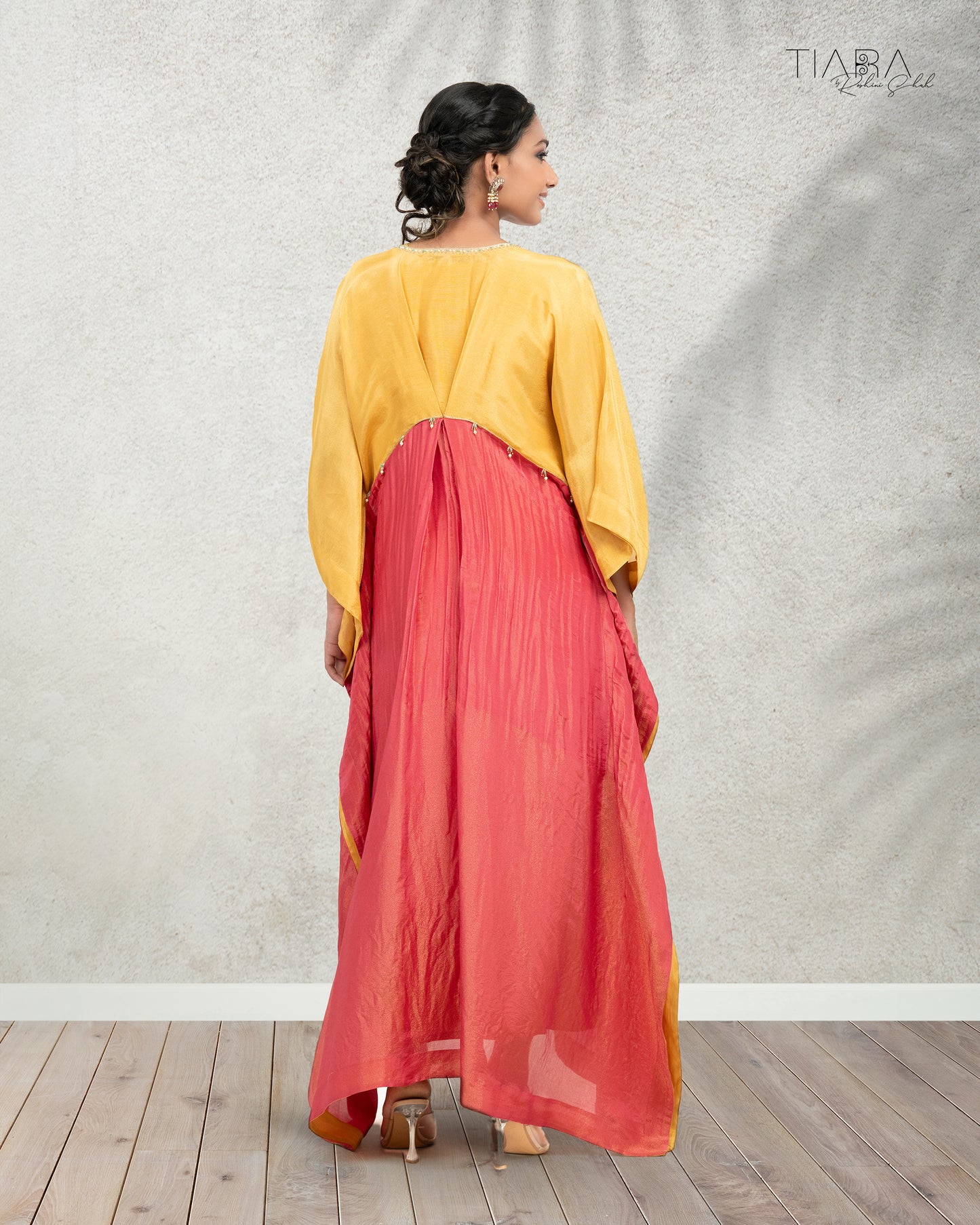 Kaari - Kaftan (Yellow & Red)