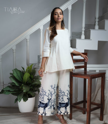 Sundaze Embroidered Tunic Co-ord Set